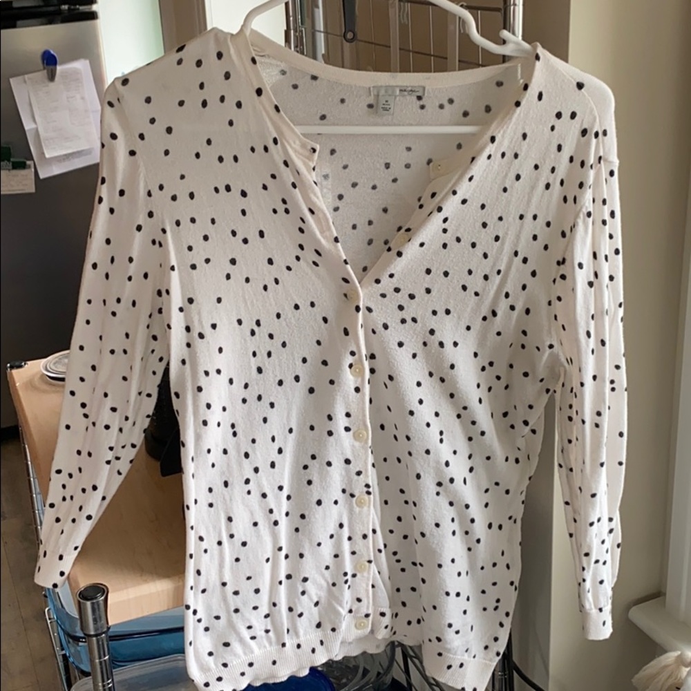 Halogen polka dot cardigan